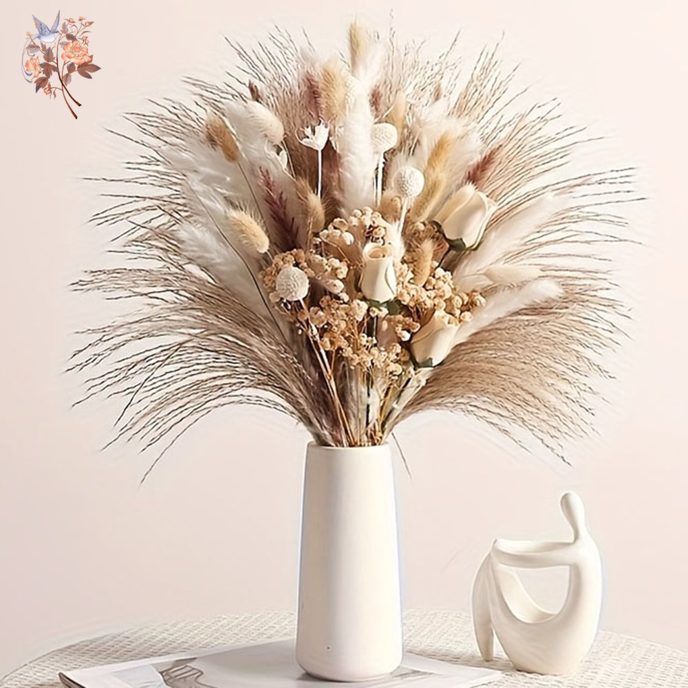 Dried Flower Bunch - 80Pcs Buket Bunga Kering Artifisial untuk