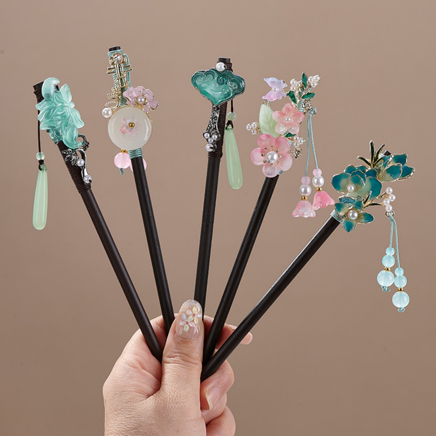 Florist Supplies - Jepit Rambut Bunga Vintage untuk Wanita,