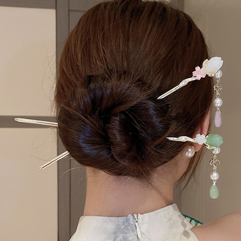 Florist Supplies - Jepit Rambut Rumbai Mutiara Bunga Vintage