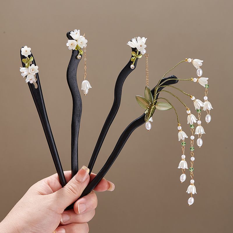Florist Supplies - Jepit Rambut Bunga Kayu Vintage Convallaria