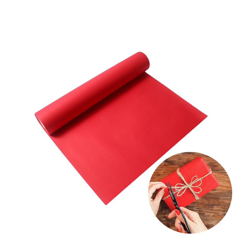 Flower Wrap Kraft - Kerajinan merah Seni KRAFT hadiah kertas