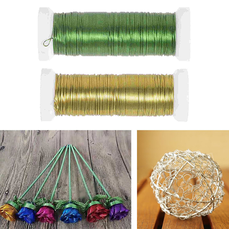 Wire Stem Florist - 1 Buah 30M Kabel Kerajinan Kawat