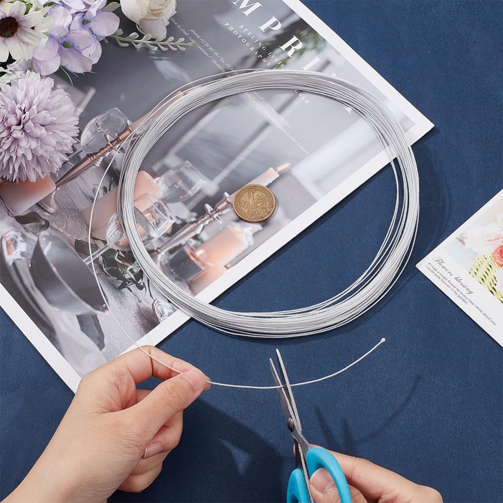 21.8 yard kawat bunga putih 20 - Wire Stem Florist ulasan dan harga