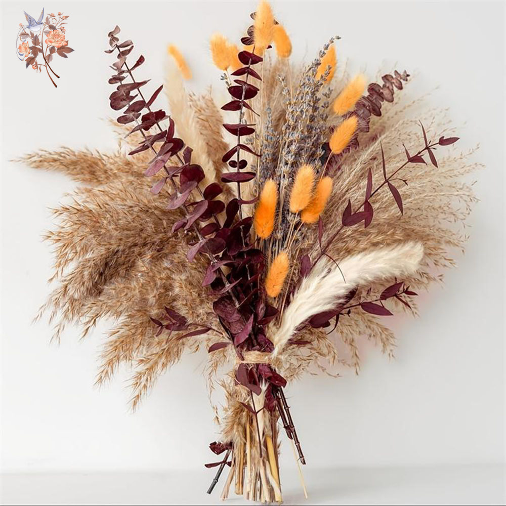 75 Buah Buket Bunga Daun Kayu  - Dried Flower Bunch ulasan dan harga