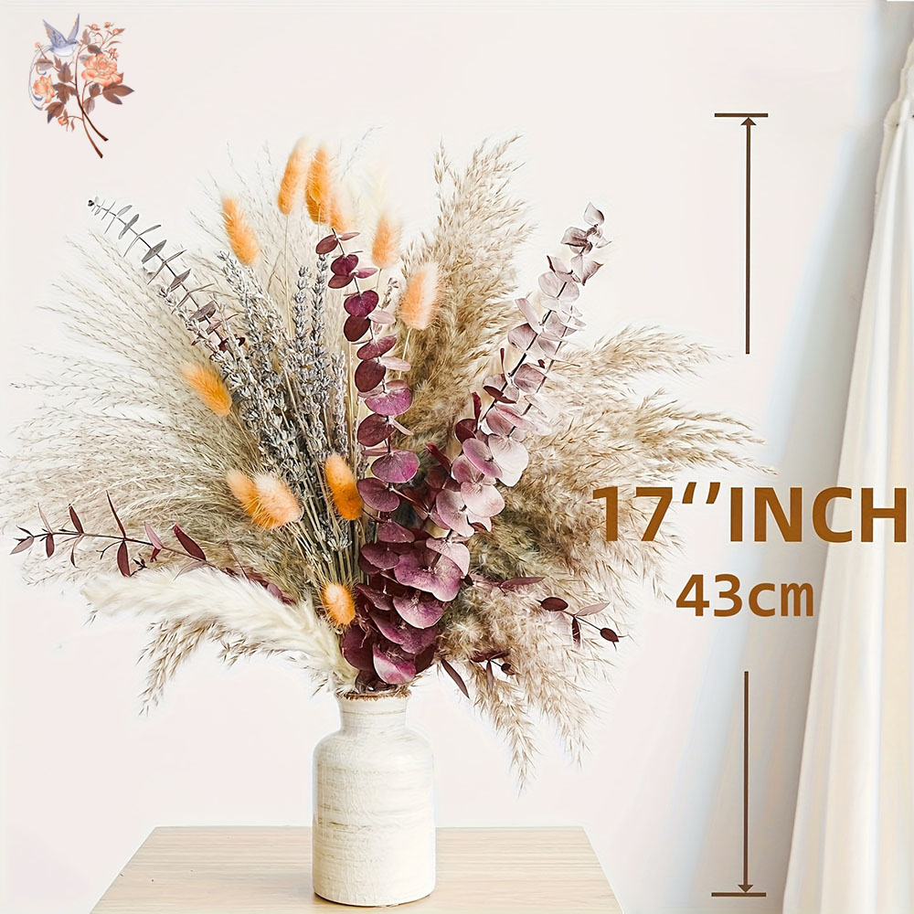 75 Buah Buket Bunga Daun Kayu  - Dried Flower Bunch ulasan dan harga