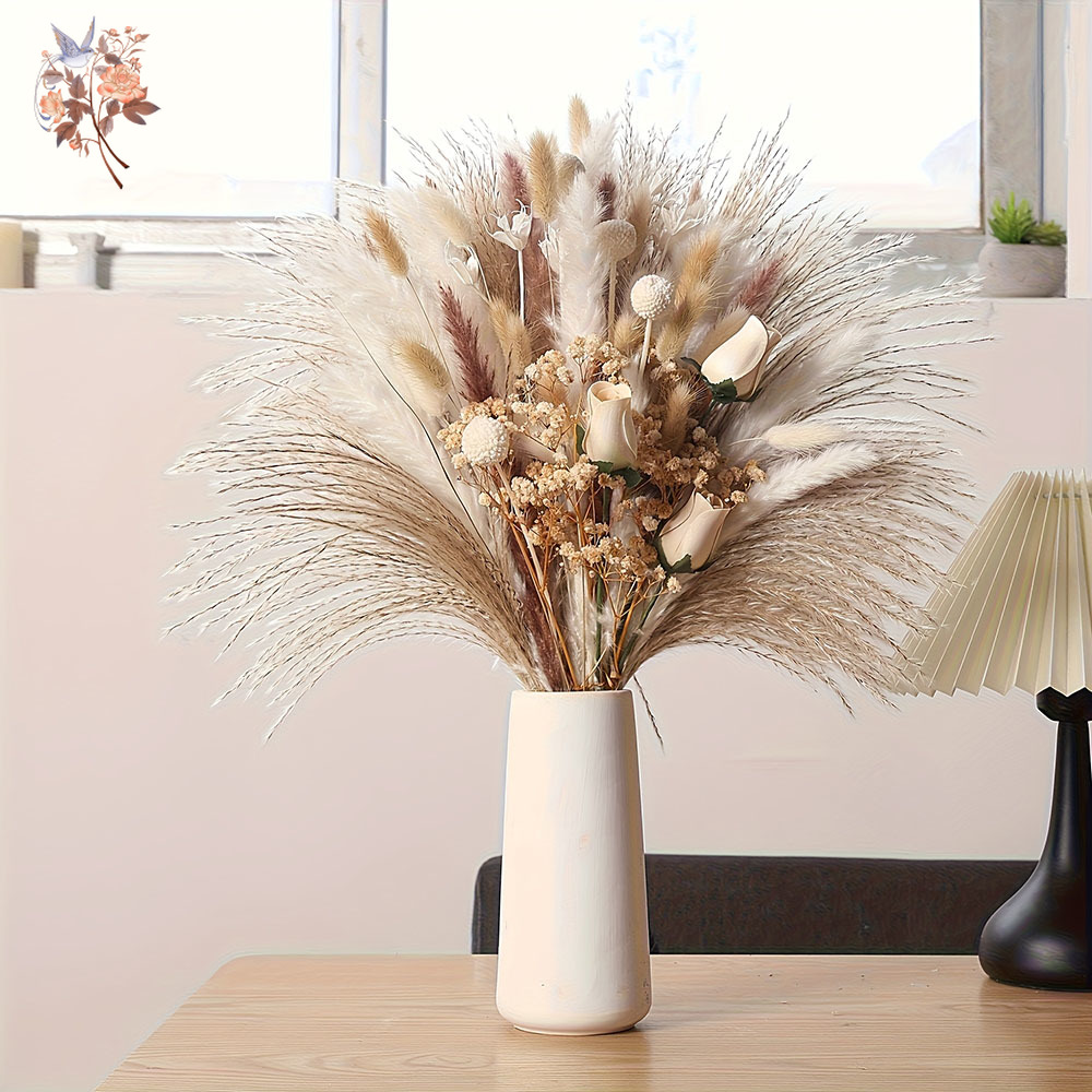 80Pcs Buket Bunga Kering Artif - Dried Flower Bunch ulasan dan harga