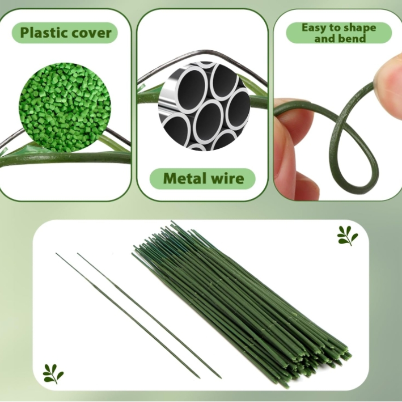 100 Buah Batang Bunga, Batang  - Wire Stem Florist ulasan dan harga