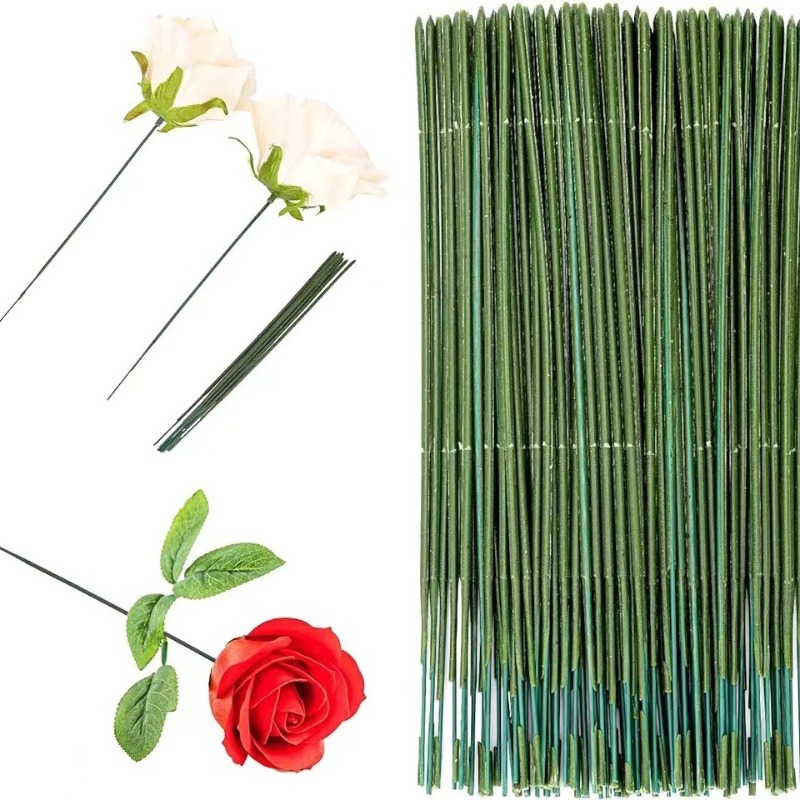 100 Buah Batang Bunga, Batang  - Wire Stem Florist ulasan dan harga