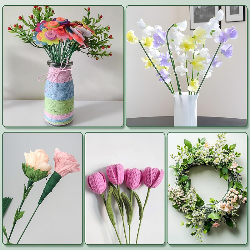 50/100 Buah Batang Kawat Bunga - Wire Stem Florist ulasan dan harga