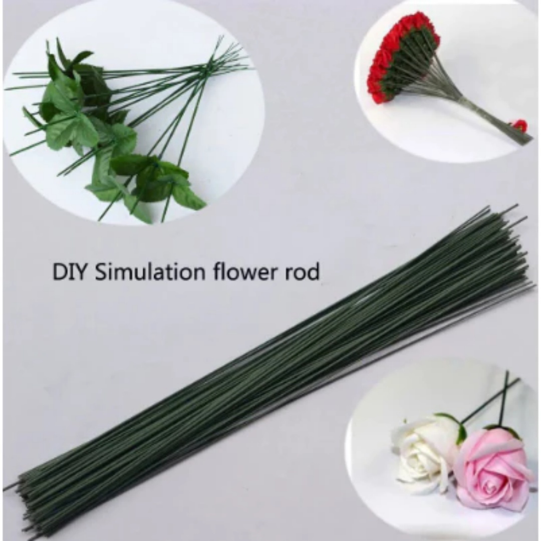 50pcs Kawat Batang Bunga untuk - Wire Stem Florist ulasan dan harga