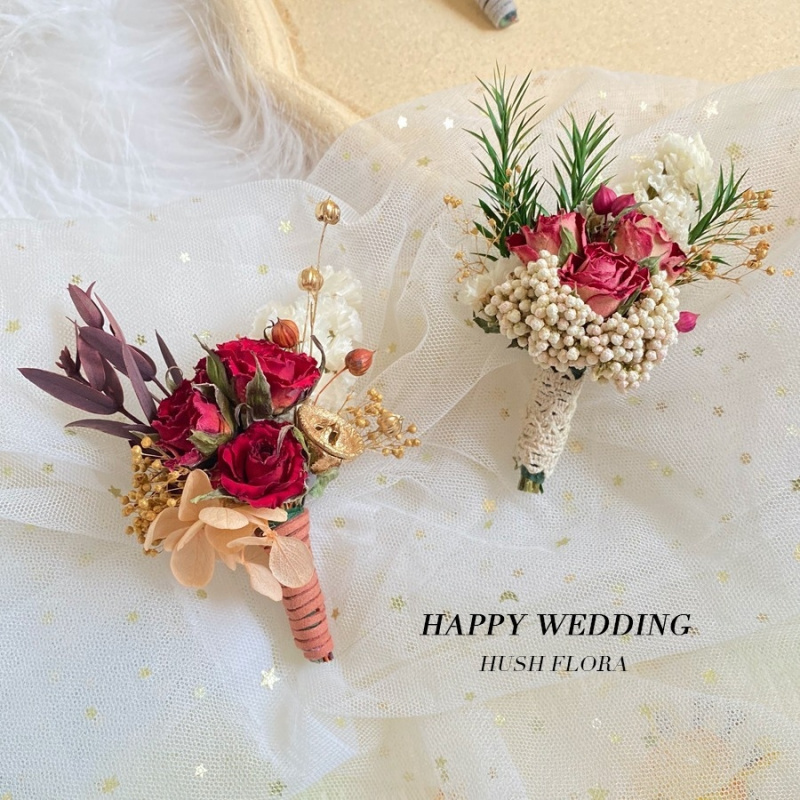 Buket bunga kering mini, halus - Dried Flower Bunch ulasan dan harga