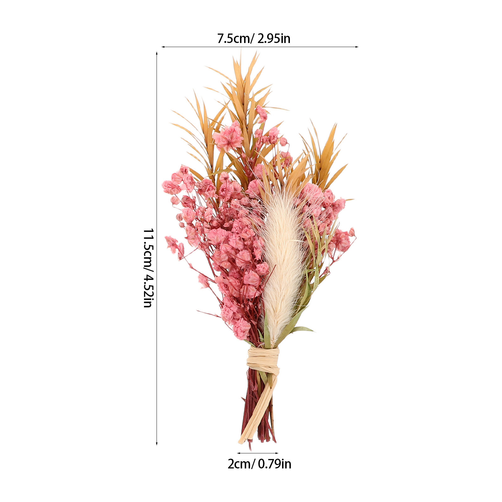 3 Buah Buket Bunga Kering Mini - Dried Flower Bunch ulasan dan harga