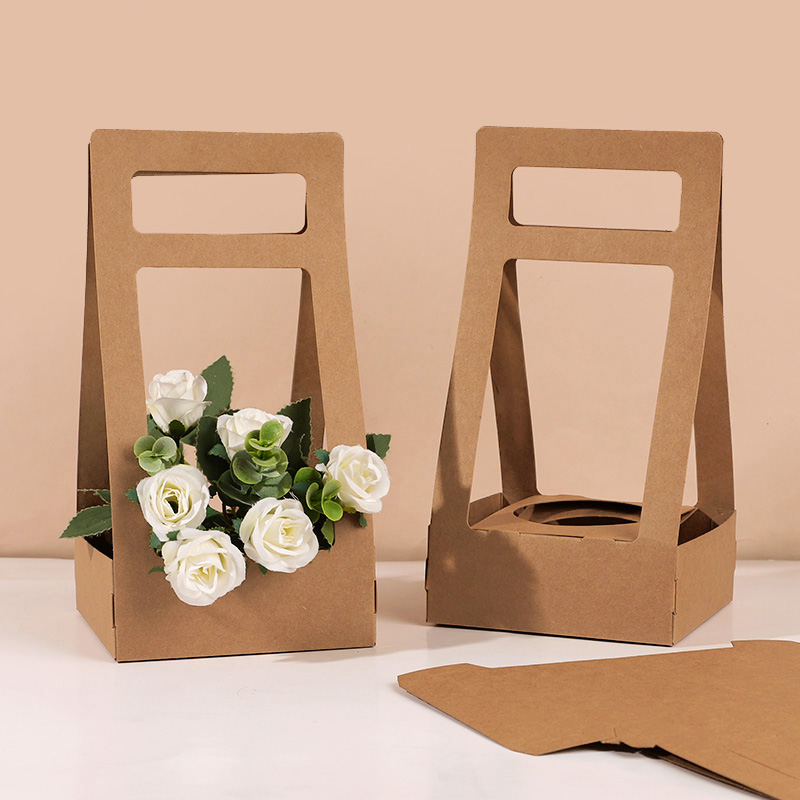3/5 Buah Kotak Bunga Genggam K - Flower Wrap Kraft ulasan dan harga