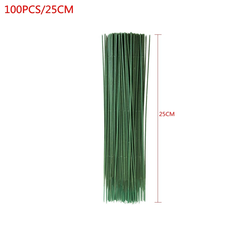 100 Buah Batang Pot Buatan Pla - Wire Stem Florist ulasan dan harga