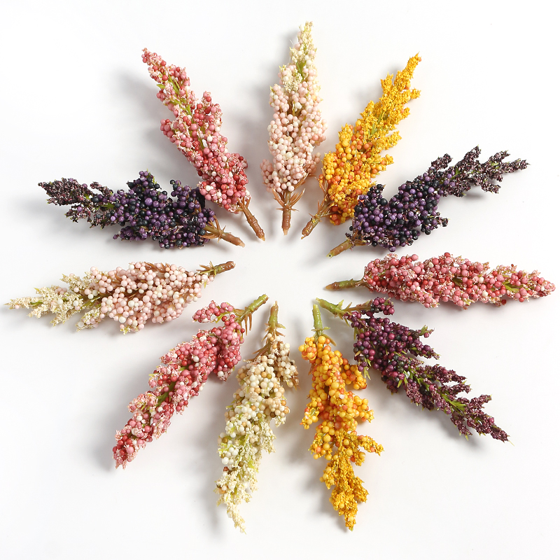 5 Buah Tanaman Buatan Busa Tel - Dried Flower Bunch ulasan dan harga