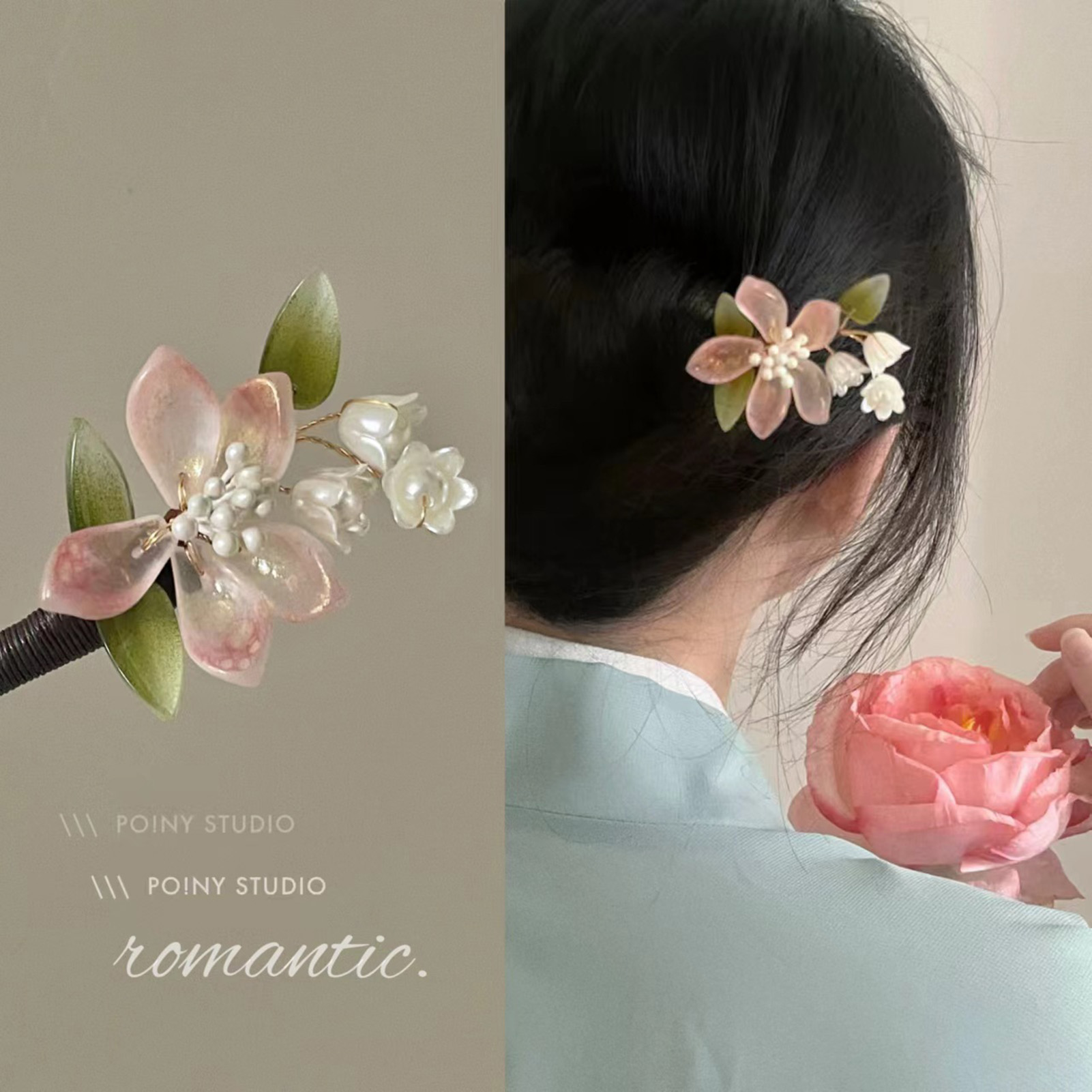 Jepit Rambut Rumbai Bunga Gaya - Florist Supplies ulasan dan harga