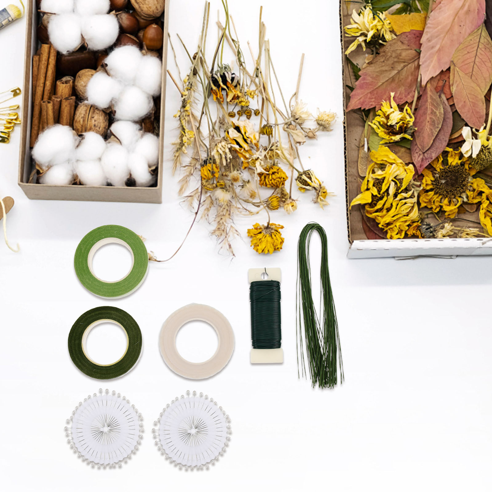 1Set Kit Rangkaian Bunga denga - Wire Stem Florist ulasan dan harga