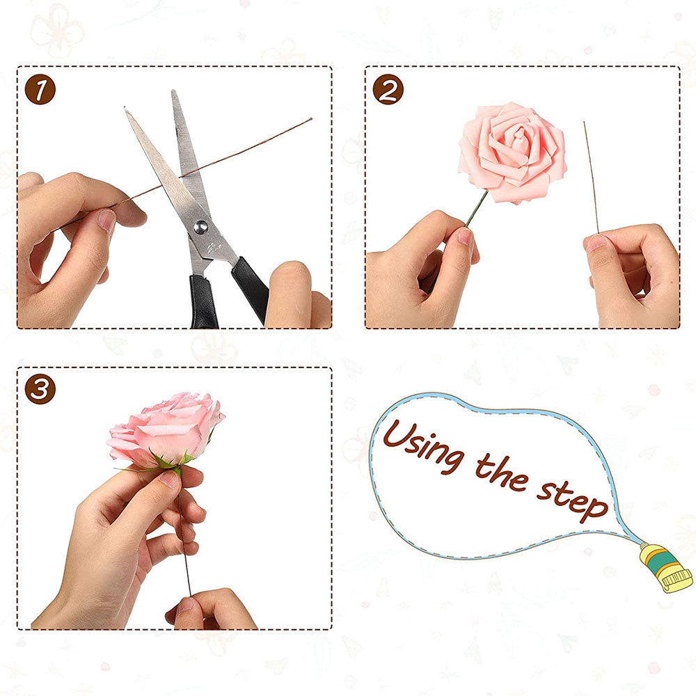 50 buah/lot 26 #0.45mm rangkai - Wire Stem Florist ulasan dan harga