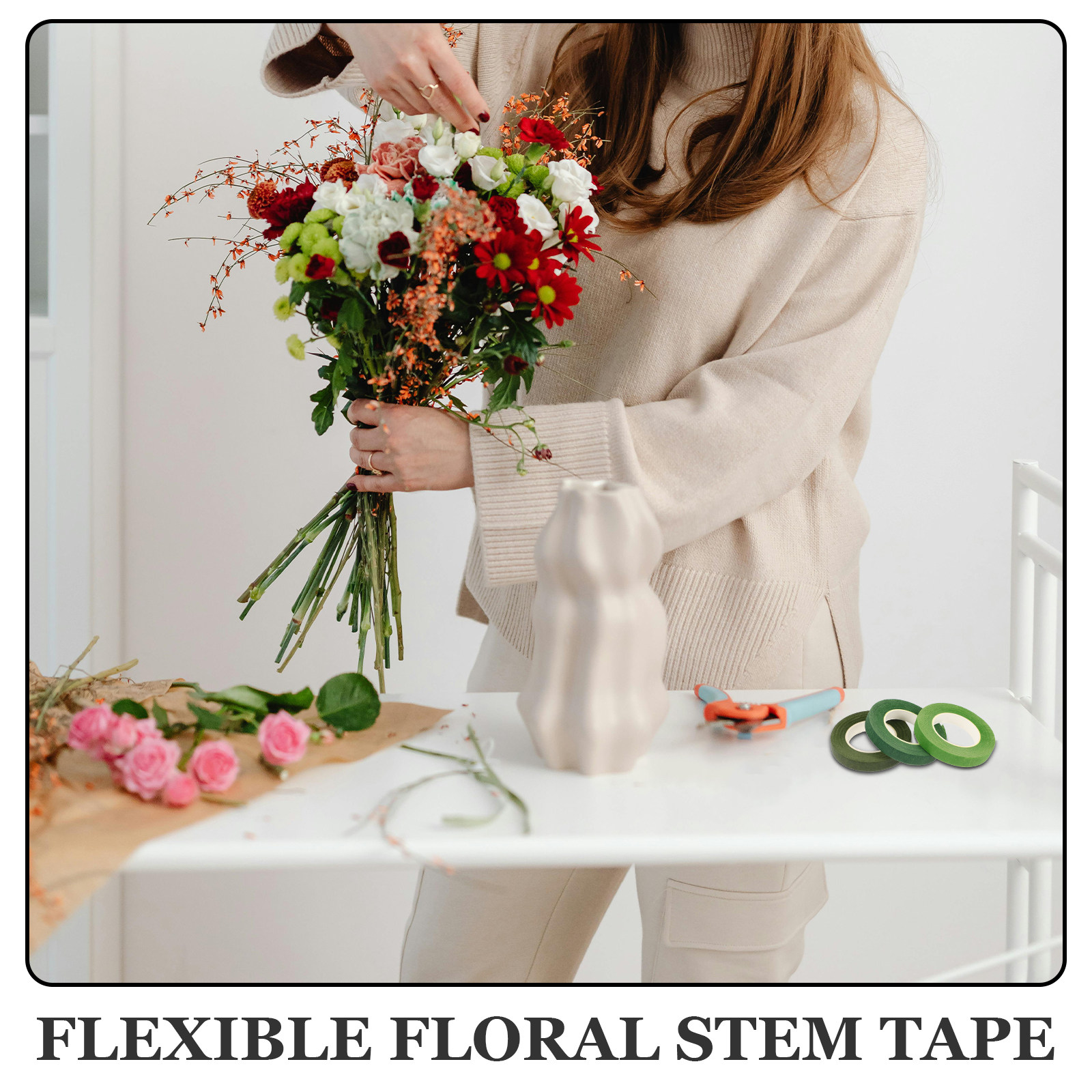 1Set Kombinasi Pita dan Kawat  - Wire Stem Florist ulasan dan harga