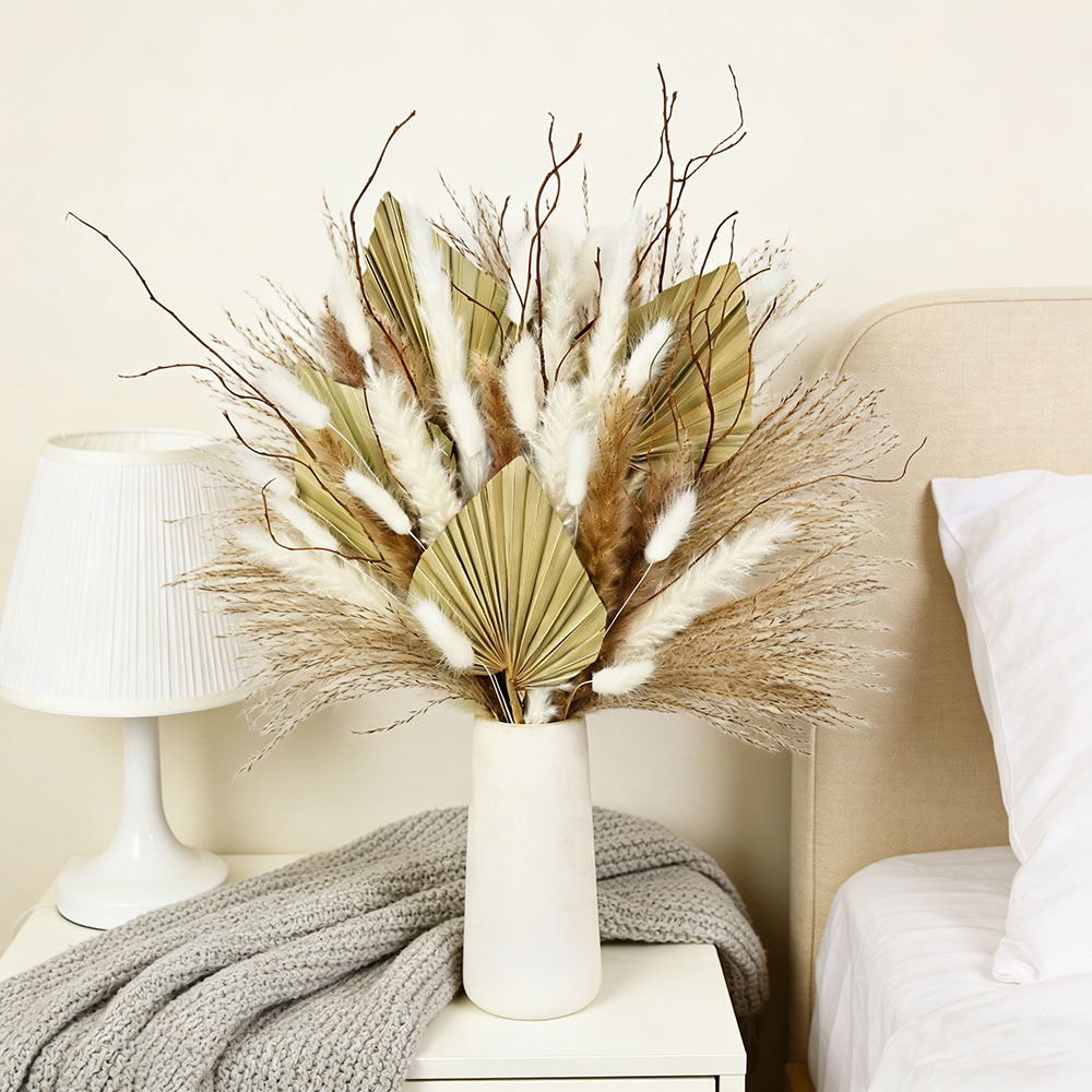 Rangkaian Daun Palem Kering Al - Dried Flower Bunch ulasan dan harga