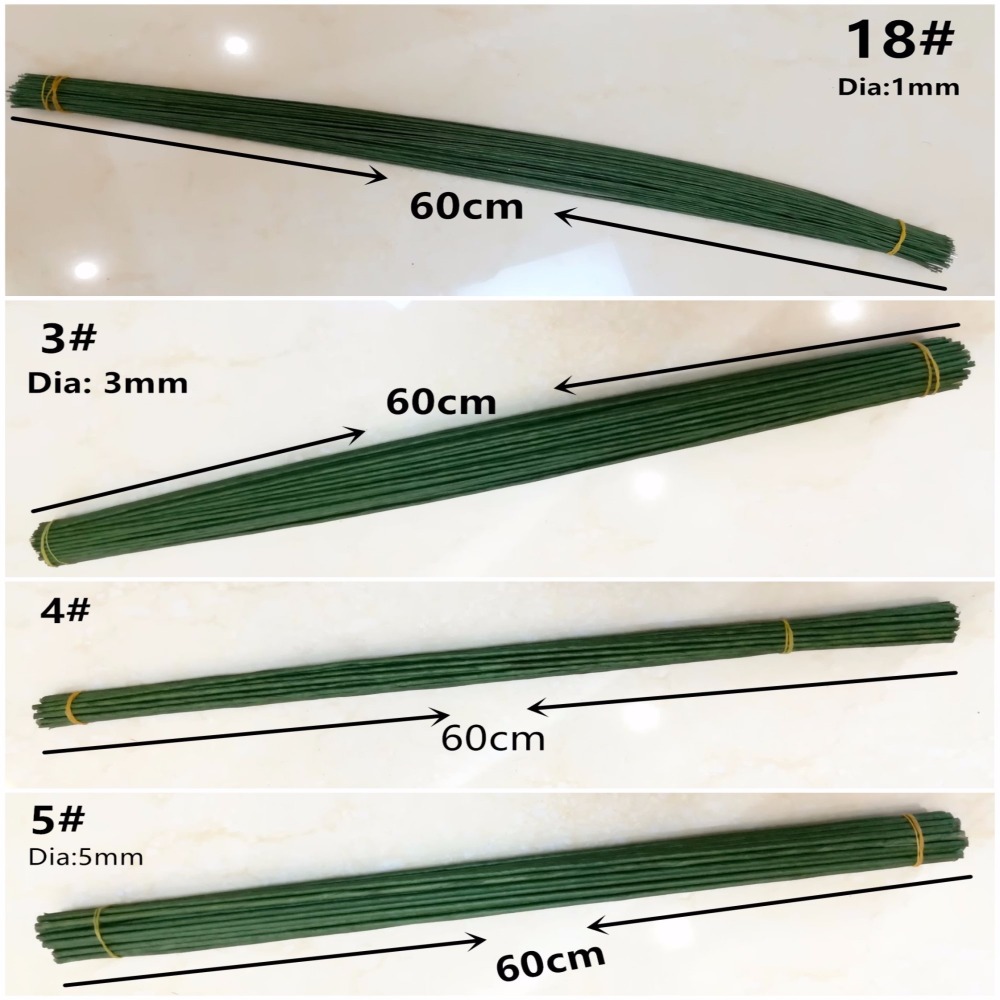 1mm 2/3/4/5mm 40/60cm Kawat Hi - Wire Stem Florist ulasan dan harga