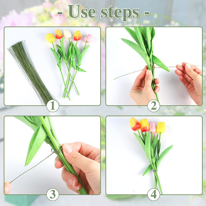 100Pcs Kawat Bunga Berkualitas - Wire Stem Florist ulasan dan harga